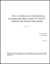 How to develop real world electronic document equivalents using UNCEFACT standards and reference data models